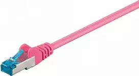 DSIT CAT 6a LSOH S/FTP tinklo laidai, 3 m, rožinės spalvos (DC-6A9-030)