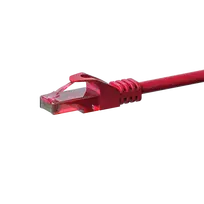 DSIT CAT6 tinklo kabelis 100% varis - U/UTP - 10 metrų - raudonas (DC-65-100)