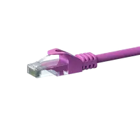 DSIT Cat 6 U/UTP tinklo laidų sujungimo kabelis, 2 m, rožinis, CCA, RJ45, 1Gbps, 250 MHz