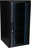 DSIT DS10-3415 15U 10 colių sieninis serverio spintelis su stiklo durimis, 370x450x752 mm, juodas