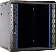 DSIT DS6612 12U sieninis serverio spintelis su stiklo durimis, 600x600x635 mm, juodas