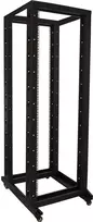 DSIT 42U 19 colių laisvai pastatoma stelažo spinta su ratukais 600x800x2055 mm juoda (DS-RR6837)