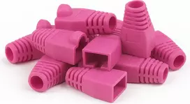 DSIT DANICOM RJ45 jungties apsauginis gaubtėlis rožinis, 10 vnt.