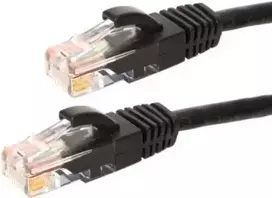 DSIT CAT6 tinklo jungiamasis laidas U/UTP, 2 m, juodas, 100% varis (DC-60-020)