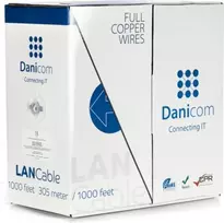 DSIT DANICOM CAT6 UTP 305m Solid Conductor Cable - LSZH (B2ca) - DC-UTP6-305S-B2CA