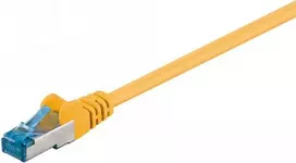 DSIT CAT 6a S/FTP LSOH tinklo jungiamasis laidas, 1 m, geltonas, 10Gbps, 500MHz, RJ45 (DC-6A7-010)