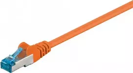 DSIT CAT 6a tinklo laidas LSOH - S/FTP - 2 metrai - oranžinis (DC-6A6-020)