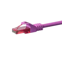 DSIT CAT6 tinklo kabelis, U/UTP, 0,15 m, rožinis, 100% varis (DC-69-001)