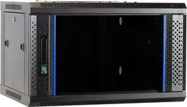 DSIT DS6604 4U sieninis serverio spintelis su stiklo durimis, 600x600x280 mm, juodas