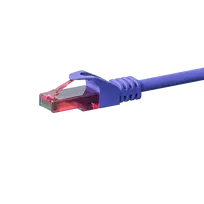DSIT CAT6 U/UTP tinklo jungiamasis laidas, 0,15 m, violetinis, 100% varis (DC-68-001)