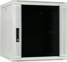 DSIT 12U sieninis serverio spintelis su stiklo durimis, baltas, 600x600x635 mm