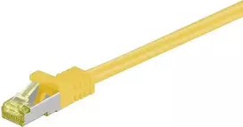DSIT Cat.7 S/FTP PiMF RJ45 tinklo kabelis, 30m, geltonas