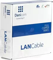 DSIT DANICOM DC-SFTP6A-50S-DCA CAT6A S/FTP kabelis su vientisuoju laidininku, 50 m, LSZH (Dca)