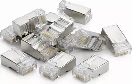 DSIT DANICOM FTP RJ45 Cat5e prakišamasis (pass-through) jungtis, 10 vnt.