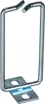 DSIT kabelių žiedas 40 x 80 mm DS-Cablering-2 – juodas plieninis kabelių tvarkymo laikiklis 19 inch stelažams