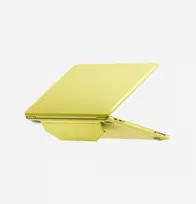 UNIQ Lyden Versa dėklas, skirtas MacBook 13 inch geltonas - 2-in-1 apsauginis aplankalas su stovu