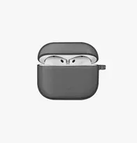 UNIQ Glase dėklas Apple AirPods 4 blizgantis dūminis
