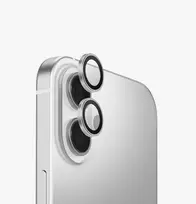 UNIQ Optix Optix Aliuminio kameros objektyvo apsauga, skirta iPhone 17 su aplikatoriumi – sidabrinė