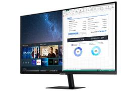 Samsung S27AM502NR 27 colių Full HD išmanusis monitorius su Tizen OS, HDR10, Wireless DeX, AirPlay 2, įmontuotais garsiakalbiais, juodos spalvos