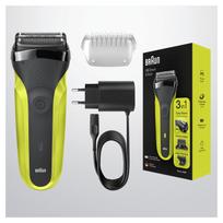 Braun Series 3 300BT elektrinė skustuvė, juoda, NiMH, 30 min. veikimo laikas, plaunama, su tikslumo trimeriu
