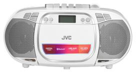 JVC RC-E451W baltas Boombox su CD, Bluetooth, FM/AM radiju ir USB