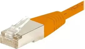 EXERTIS CONNECT CAT.6 F/UTP komutacinis kabelis, oranžinis, 0,5 m, plonas snagless 234100