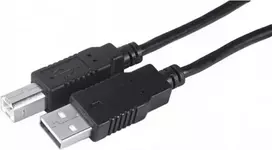 Exertis Connect USB 2.0 A-B tipo USB laidas, 3 m, juodas, 532450