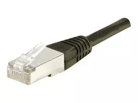 EXERTIS CONNECT Cat6 F/UTP komutacinis kabelis, 3 m, juodas, plonas snagless apsauga 234250