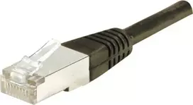 Exertis Connect 234230 Cat6 F/UTP tinklo komutacinis kabelis, 1 m, juodas