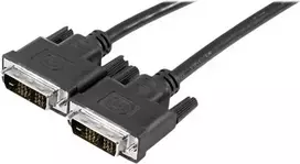 EXERTIS CONNECT DVI-D Single Link monitoriaus kabelis, 18+1 kontaktų DVI-D male į DVI-D male, 3,0 m, juodas 127480