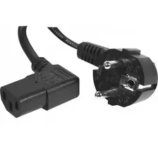 EXERTIS CONNECT maitinimo laidas, Schuko kištukas į kampuotą IEC C13 lizdą, juodas, 3,0 m 808211