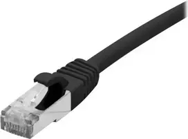 Exertis Connect Cat6 F/UTP komutacinis kabelis RJ45 į RJ45 1m juodas LSZH Snagless 850874