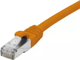 EXERTIS CONNECT Cat6 F/UTP komutacinis kabelis, PoE, LSZH, oranžinis, 1m 854422