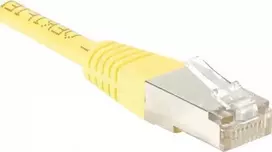 Exertis Connect 854103 0,5 m Cat5e F/UTP (FTP) geltonas tinklo kabelis