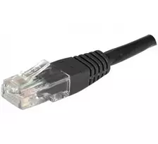 EXERTIS CONNECT Cat.6 U/UTP komutacinis kabelis, 3m, juodas 854235