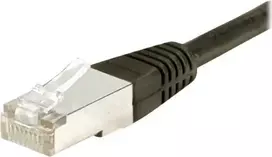 EXERTIS CONNECT Cat.6 S/FTP PiMF komutacinis kabelis, RJ45, juodas, 2 m 856870