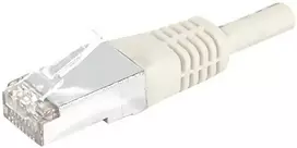 EXERTIS CONNECT Cat6 S/FTP komutacinis kabelis, 1,5 m, pilkas, su plonu apsauginiu lankstuku 856855