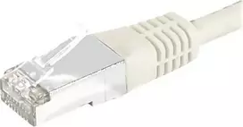 EXERTIS CONNECT Cat.6 S/FTP komutacinis kabelis, PiMF, pilkas, 15,0 m, plonas snagless apsauginis antgalis 856900
