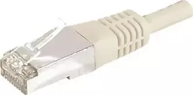 EXERTIS CONNECT Cat.6a F/UTP komutacinis kabelis, 2 m, pilkas, 10Gbps, RJ45, plonas snagless apsauginis antgalis 859505