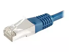 EXERTIS CONNECT Cat6a F/UTP komutacinis kabelis, 0,15 m, mėlynas, 10Gbps, LSZH, plonas snagless apsauginis įvadas 859515