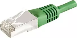 EXERTIS CONNECT 859553 Cat.6a F/UTP komutacinis kabelis, 7,5 m, žalias, 10Gbps, Slim Boot