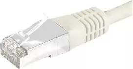 EXERTIS CONNECT Cat6 S/FTP komutacinis kabelis, PiMF, pilkas, 0,5 m, plonas su apsauga nuo užkliuvimo 856828