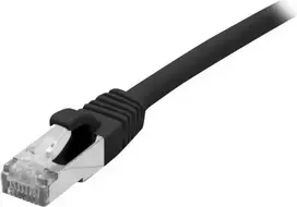EXERTIS CONNECT Cat6a SFTP komutacinis kabelis RJ45 10m LSZH juodas 858490