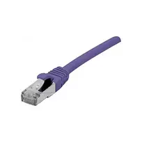 EXERTIS CONNECT Cat 6A S/FTP komutacinis kabelis, violetinis, 15 m, plonas snagless apsauga, 10Gbps 858523
