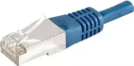 EXERTIS CONNECT Cat.6a F/UTP Ethernet komutacinis kabelis, 5m, mėlynas, 10Gbps, LSZH, plonas snagless apsauga 859522