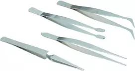 Brüder Mannesmann M 615 precizinių pincetų rinkinys, 4 vnt., nerūdijantis plienas, 110 mm