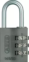 ABUS 466229 kieto žalvario spynos su grūdintu lanku, 30 mm, skirtingi raktai, 2 raktai
