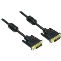 Good Connections DVI-D Dual Link kabelis 24+1 vyriškas-vyriškas, auksuoti kontaktai, feritinis filtras, juodas, 1,8 m (4310-DG2)