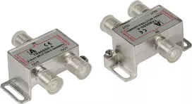 GoodConnections SAT magistralinis skirstytuvas su F jungtimis, 2 krypčių, 5-2250 MHz
