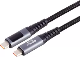 S CONN MAXIMUM CONNECTIVITY USB-C įkrovimo kabelis, 2.0, 240W PD, A/V/W ekranas, 2m (14-59035)